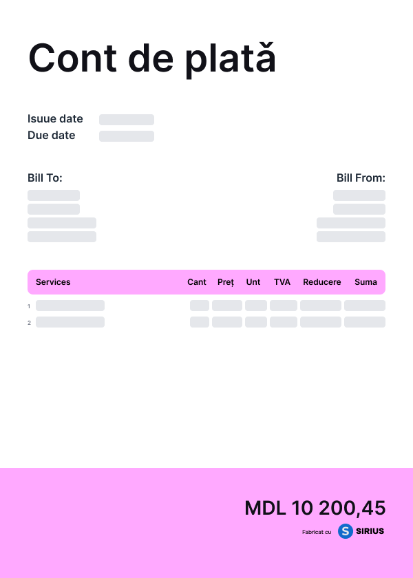 Invoice-pink